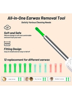 FIRSTAR Ear Wax Removal, Wi-Fi Visible Ear Cleaner Kit with 12 Ear Pickers and Storage Case, Ear Wax Removal Tool with 1080 HD Camera and 6 Ear Scoops (White)  - Image 4