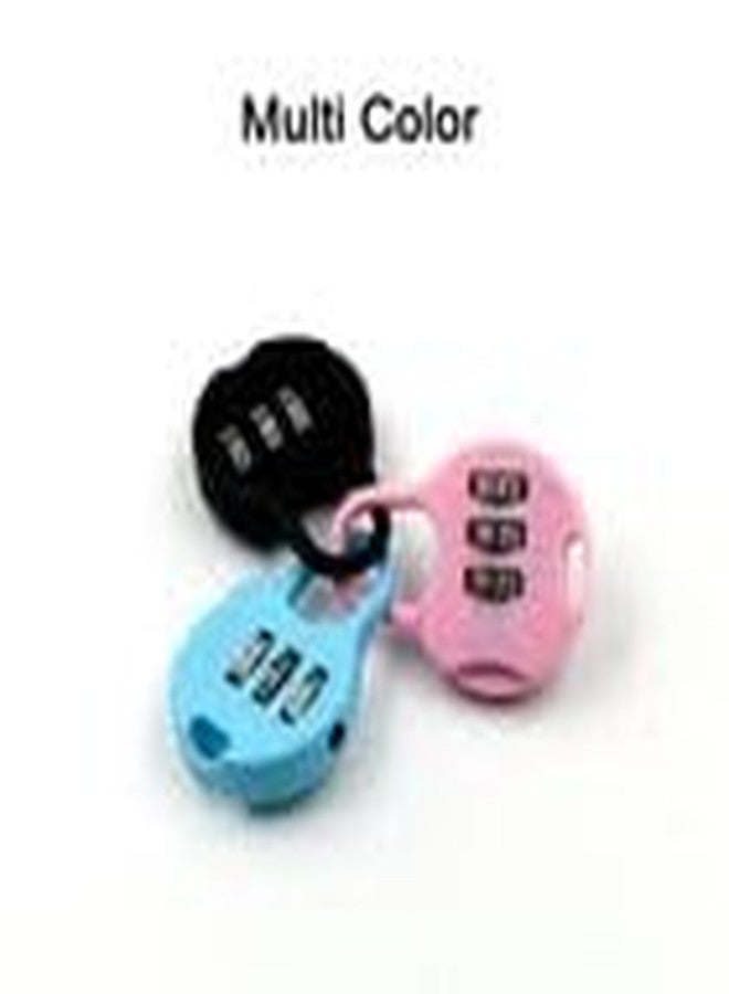 Garth 3 Digit Zipper Lock Security Lock for Bags Luggage and Zipper Items Pack of 3 Travel Suitcase Backpack Handbag Safety Combination Lock - Image 3