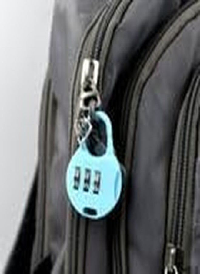 Garth 3 Digit Zipper Lock Security Lock for Bags Luggage and Zipper Items Pack of 3 Travel Suitcase Backpack Handbag Safety Combination Lock - Image 2
