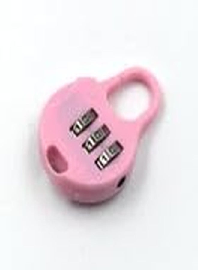 Garth 3 Digit Zipper Lock Security Lock for Bags Luggage and Zipper Items Pack of 3 Travel Suitcase Backpack Handbag Safety Combination Lock - Image 1