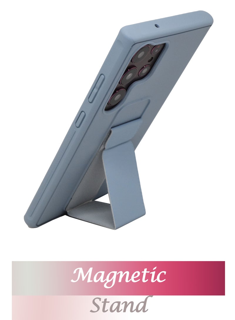 BORTONY Galaxy S23 Ultra Case Fully Covered With Finger Grip Stand Holder Anti Slip Shockproof Protective Case Cover For Samsung Galaxy S23 Ultra 5G - Image 3