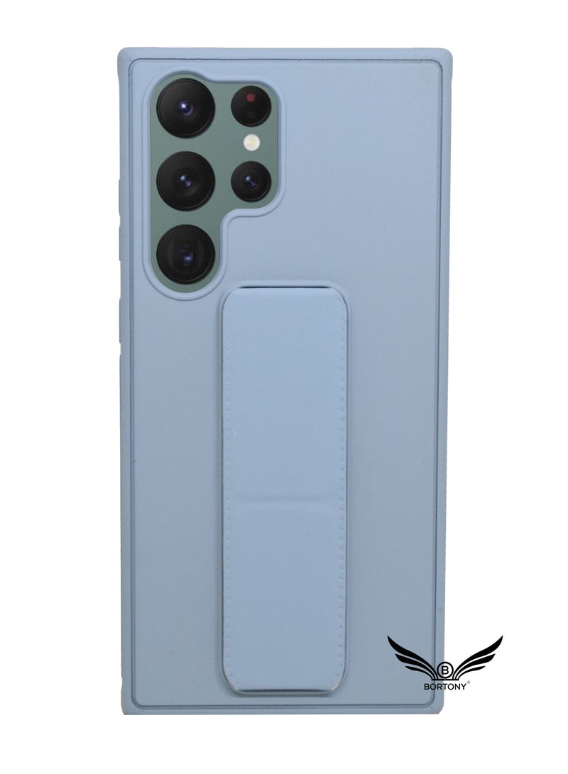 BORTONY Galaxy S23 Ultra Case Fully Covered With Finger Grip Stand Holder Anti Slip Shockproof Protective Case Cover For Samsung Galaxy S23 Ultra 5G - Image 1