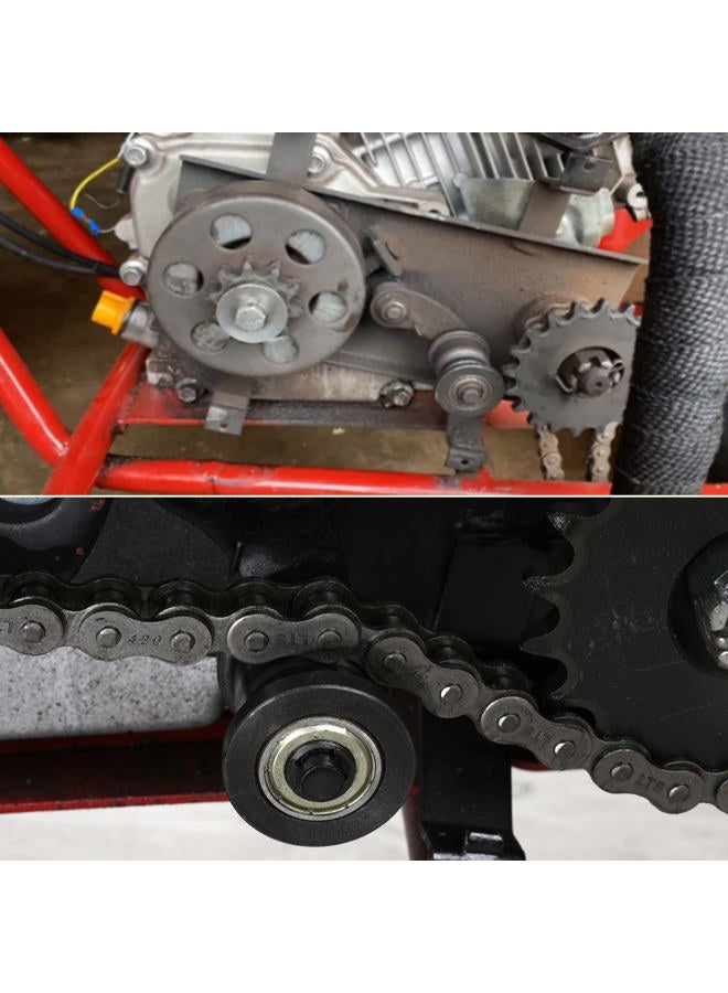 GREHUA Chain Tensioner with 1-3/4" Roller Spring Master Link for 212cc 196cc 6.5Hp CT200U Trail CT200U-EX BT200X Hensim Baja Heat Warrior MB165 Massimo TrailMaster MB200 Falcon 200 Mini Bike Parts - Image 2