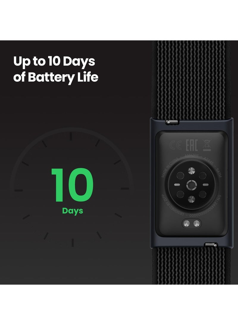 أمازفيت سوار تتبع اللياقة البدنية Amazfit Helio، تتبع النشاط والنوم على مدار 24/7 مع معدل ضربات القلب، بطارية لمدة 10 أيام، 27 وضع رياضي، تدريب قوة، سباق Hyrox، بدون اشتراك لأجهزة Android وiPhone - Image 5