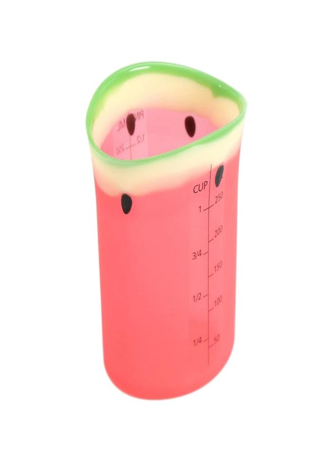 Charles Viancin - Watermelon Flexible Silicone Measuring Cup - BPA-Free, Plastic Free, Food-Grade Silicone - Microwave and Dishwasher Safe - Image 1