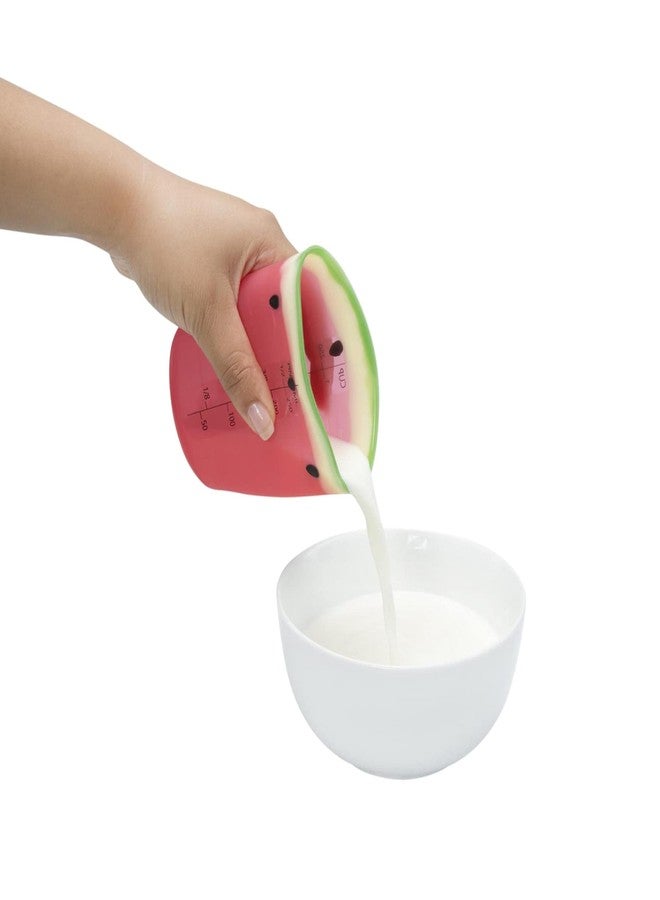 Charles Viancin - Watermelon Flexible Silicone Measuring Cup - BPA-Free, Plastic Free, Food-Grade Silicone - Microwave and Dishwasher Safe - Image 3