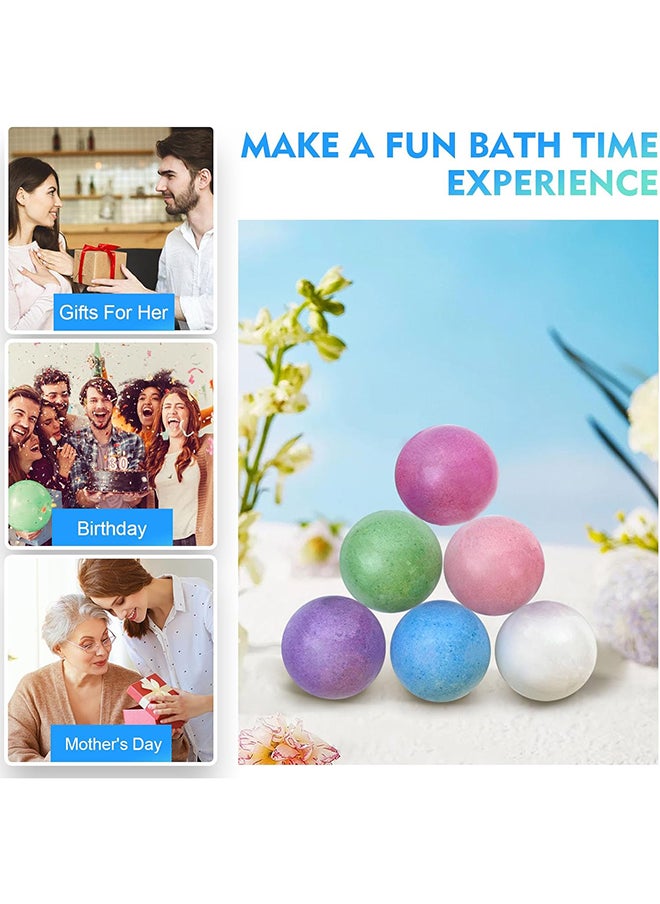 SKY-TOUCH - SKY-TOUCH Bath Bombs Gift 6 Pack, Bath Bombs Large Organic & Natural Essential Oil Handmade Bath Bombs Gift Set Moisturize Dry Skin Bath Bombs - Image 1