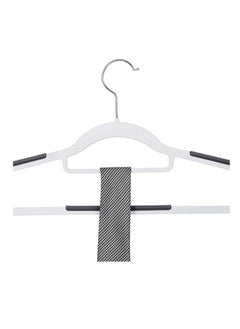 TYCOM Tycom Clothes Hangers, Heavy Duty Durable Standard Clothes Hanger, Plastic Suit Coat Shirt Hangers, 50 PACK Space Saving Clothes Hanger with Rubber Coating 16.5Inches - 50pcs Light Grey)  - Image 2