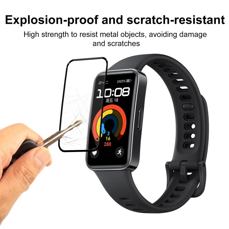 إيروريكس واقي شاشة ناعم من مادة مركبة ثلاثية الأبعاد منحنية من قطعتين لهاتف Huawei Band 9 NFC - Image 5