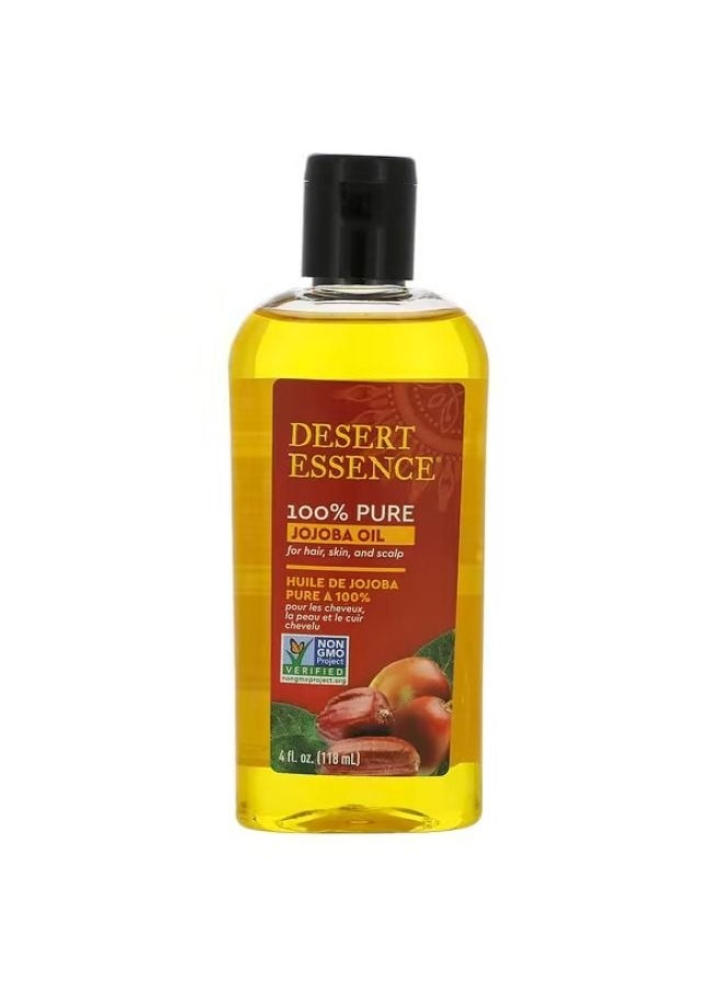 Desert Essence, 100% Pure Jojoba Oil, 4 fl oz (118 ml)
