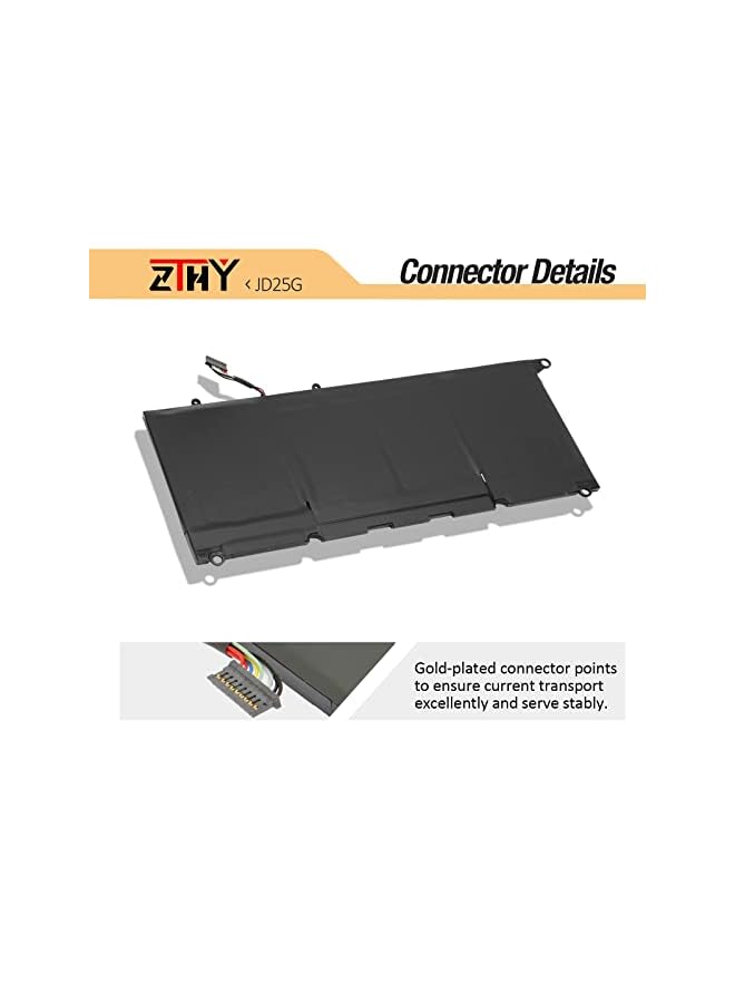 ZTHY 7.4V 52Wh Jd25G Laptop Battery Replacement For Dell Xps 13-9343 13-9350 P54G001 P54G002 Touchscreen Infinityedge Ultrabook Xps 13D-9343-1808T 1508 1608T 13-9350-D1508 D1608T 0N7T6 5K9Cp Jhxpy - Image 4