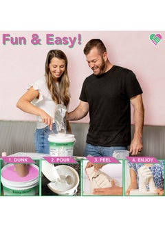 Luna Bean Hand Casting Kit - Couples Gifts Idea, Anniversary For Couple Gift, Mothers Day Gifts, Gifts For Women Men Mom, Hand Molding Kit, Valentines Day, Christmas, White Elephant Gifts For Adults  - Image 4