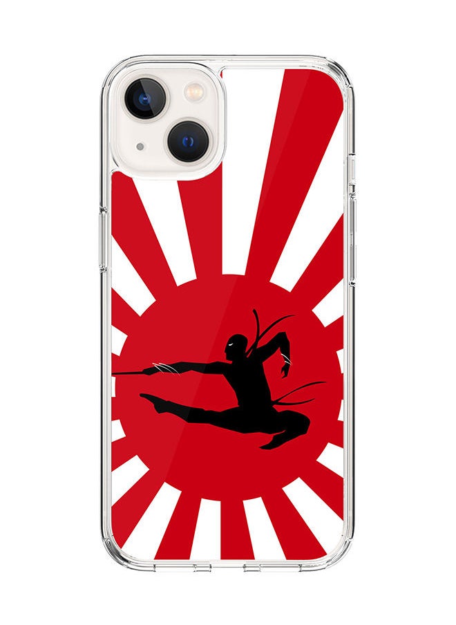 Stylizedd - Classic Clear Case for Apple iPhone 14 Hybrid Soft Case Flexible Edges Anti Drop TPU PC Gel Thin Transparent Cover [ Designed for Apple iPhone 14 ] - Son Of Ninja - Image 1