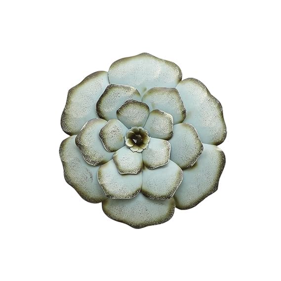 vedas Multicolour Iron Royal Flower Wall Decorative Hanging Mounted Wall Art Sculpture Home Decor Size 18 x 18 inches Small - Image 5