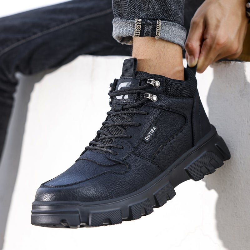 Four-Season Labor Protection Shoes For Men, Puncture-Resistant, Wear-Resistant, Water-Repellent, Anti-Smash, Safety Shoes, Lightweight Work Shoes, Comfortable And Lightweight - Image 5