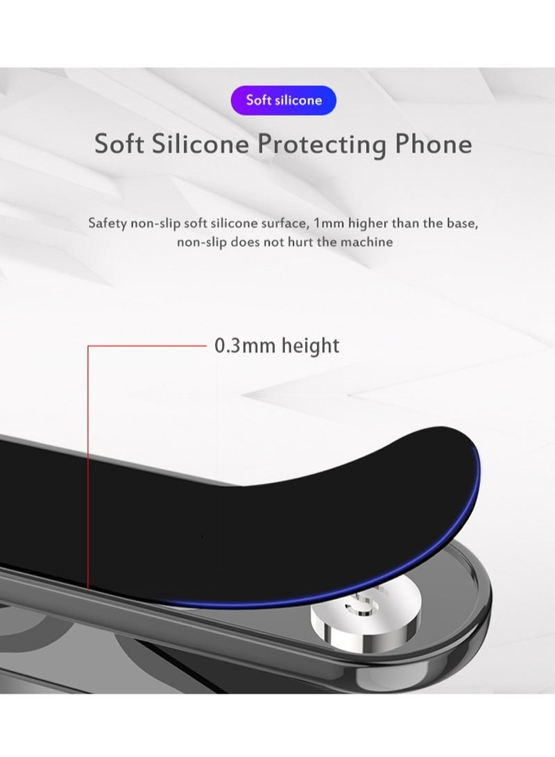 AROAQ Magnetic Car Phone Holder Dashboard Mini Strip Shape Stand For iPhone Samsung Xiaomi Metal Magnet GPS Car Mount for Wall - Image 4