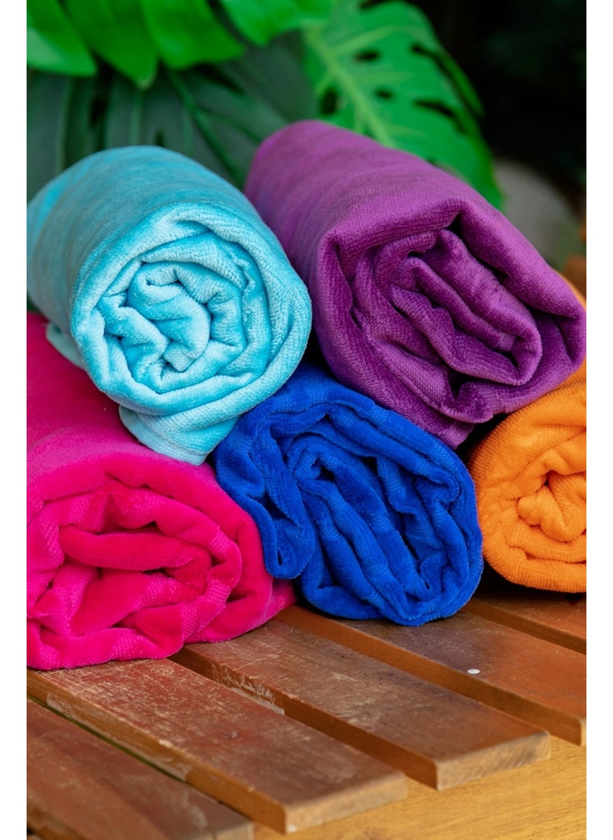 Marina Purple Beach Towel PH23-18034  - Image 2
