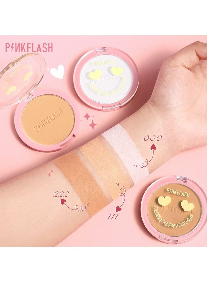 PINKFLASH Pink Flash Lasting Matte Pressed Powder #000 - Image 3