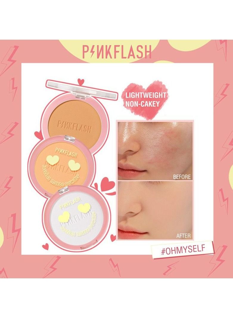PINKFLASH Pink Flash Lasting Matte Pressed Powder #000 - Image 2