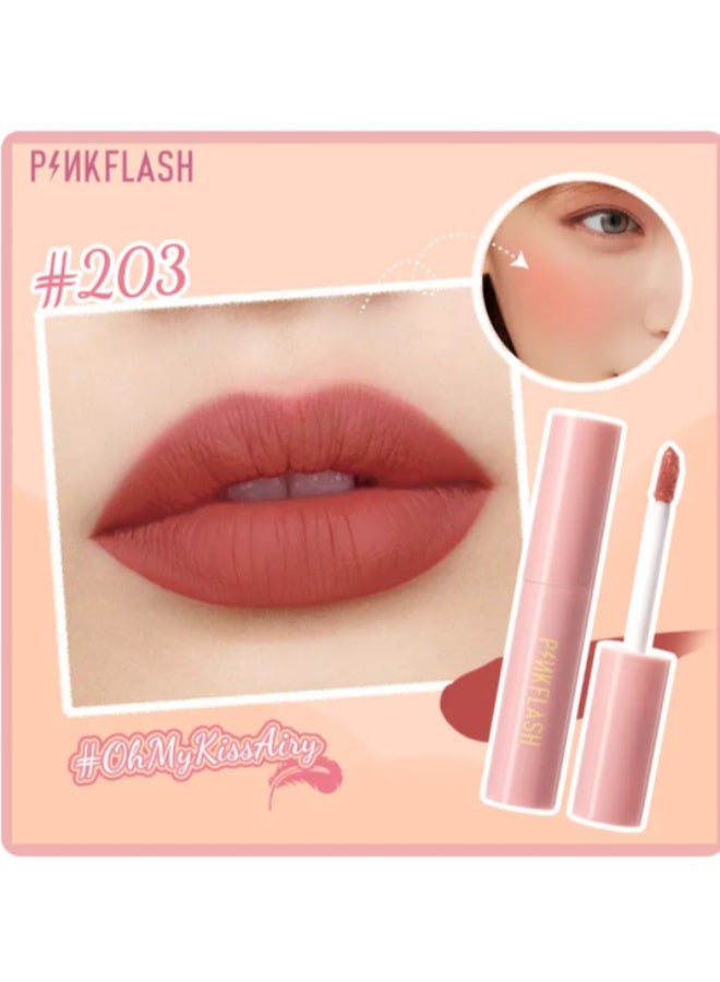 Pinkflash Melting Matte Lip Cream & Cheek Tint  #203 - Image 1