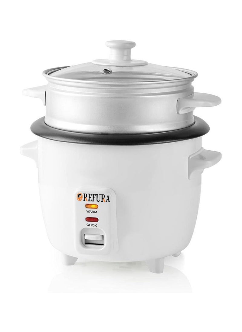 REFURA - 2 in 1 Rice Cooker & Steamer 600 ML / Non-Stick Removable Bowl / Keep Warm Functionality / 350W / Includes Measuring Cup & Spatula | RE-617 | Kitchen Appliances - Image 1
