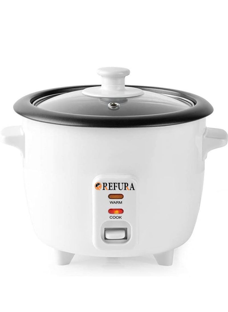 REFURA - 2 in 1 Rice Cooker & Steamer 600 ML / Non-Stick Removable Bowl / Keep Warm Functionality / 350W / Includes Measuring Cup & Spatula | RE-617 | Kitchen Appliances - Image 1
