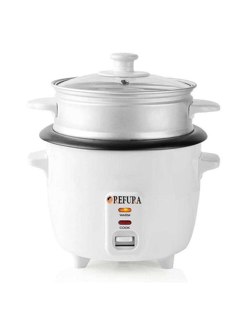 REFURA - 2 in 1 Rice Cooker & Steamer 600 ML / Non-Stick Removable Bowl / Keep Warm Functionality / 350W / Includes Measuring Cup & Spatula | RE-617 | Kitchen Appliances - Image 1