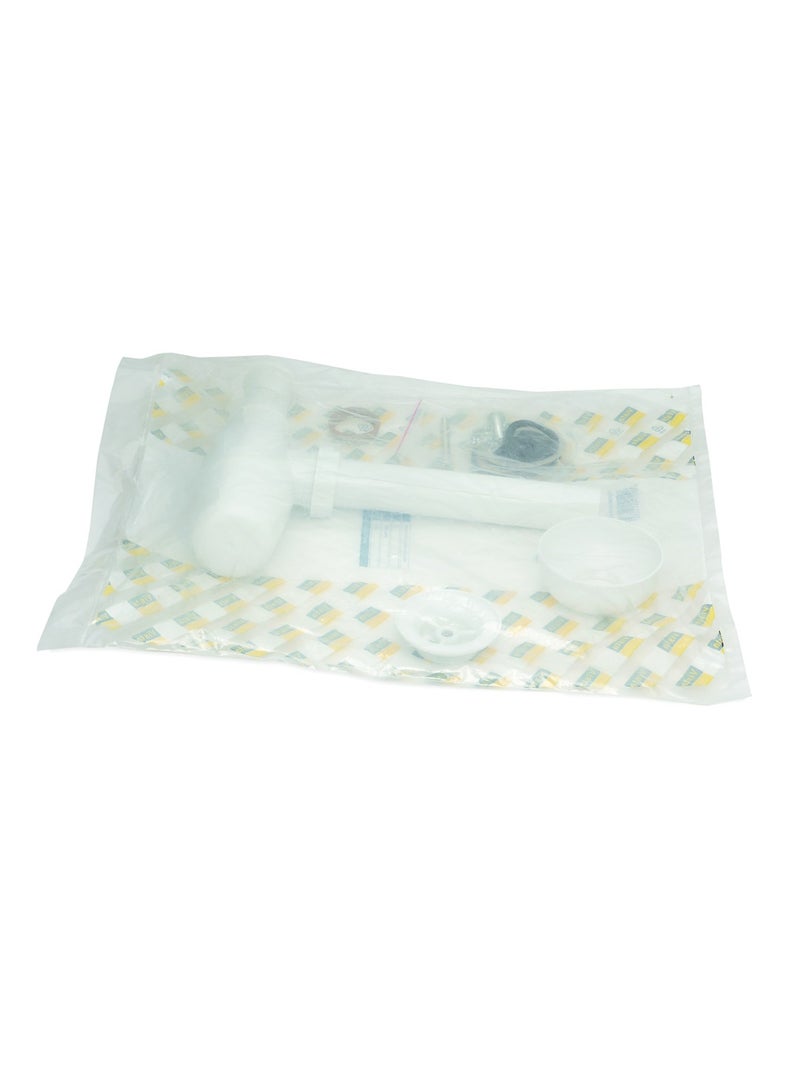 Bold Plastic Basin Drainer – 1/2 Inch White Bottle Trap, Modern Design for Bathroom Hygiene, Durable and Easy to Install, Corrosion and Moisture Resistant – 1 Year Warranty - Image 3