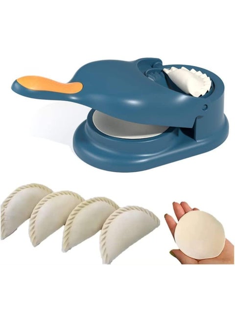 Pamidhar 2 in 1 Dumpling Maker Ghughra Momos Maker Machine Skin Press Mould for Gujiya Ghughra Mould Machine Kitchen Dumpling Making Tool with Dumpling Puri Maker Multicolor Pack of 1