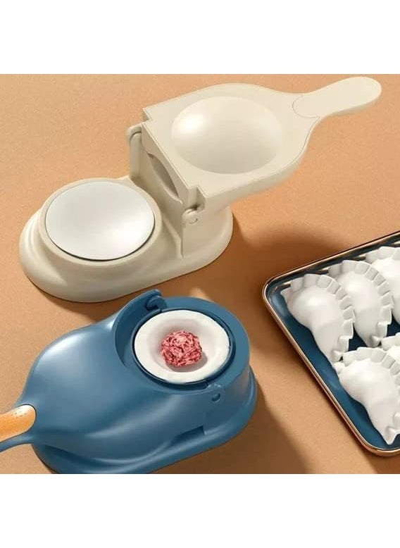 Pamidhar Pamidhar 2 in 1 Dumpling Maker Ghughra Momos Maker Machine Skin Press Mould for Gujiya Ghughra Mould Machine Kitchen Dumpling Making Tool with Dumpling Puri Maker Multicolor Pack of 1  - Image 3