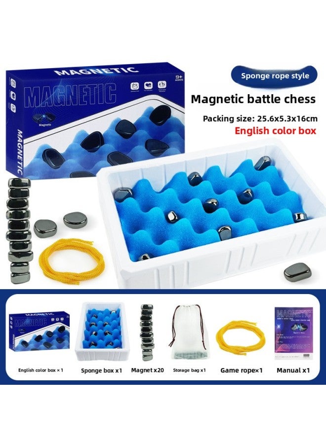 لعبة الشطرنج ذات التأثير المغناطيسي للأطفال، تدريب التفكير المنطقي، لعبة الطاولة ذات المغناطيس المزدوج، مؤسسة تدريب