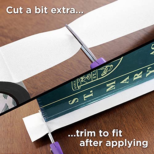 BookGuard 2 Inch Premium Bookbinding Repair Cloth Tape, 15 Yard Roll, White - Image 3