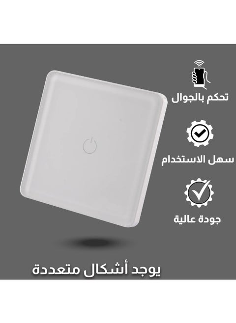Smart Single Switch WiFi Remote Control Easy to Use Touch Control Mobile Controller Compatible with Alexa and Google Home TOEFL