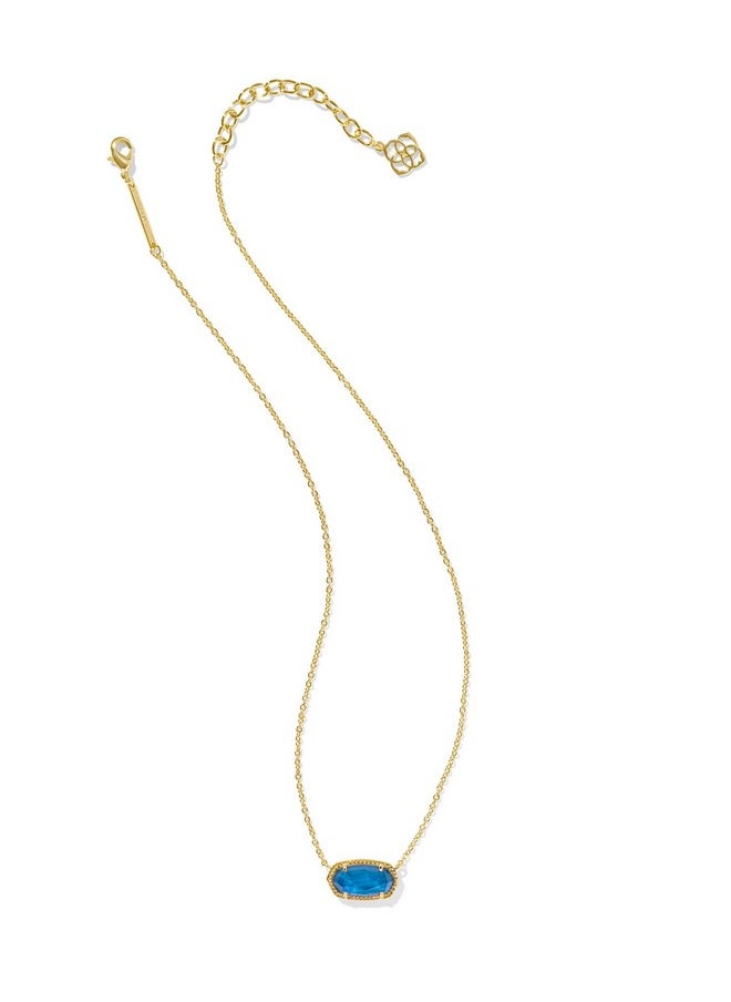 Kendra Scott Kendra Scott Elisa Necklace in 14k Gold-Plated Brass, Moodstone, Fashion Jewelry for Women  - Image 2