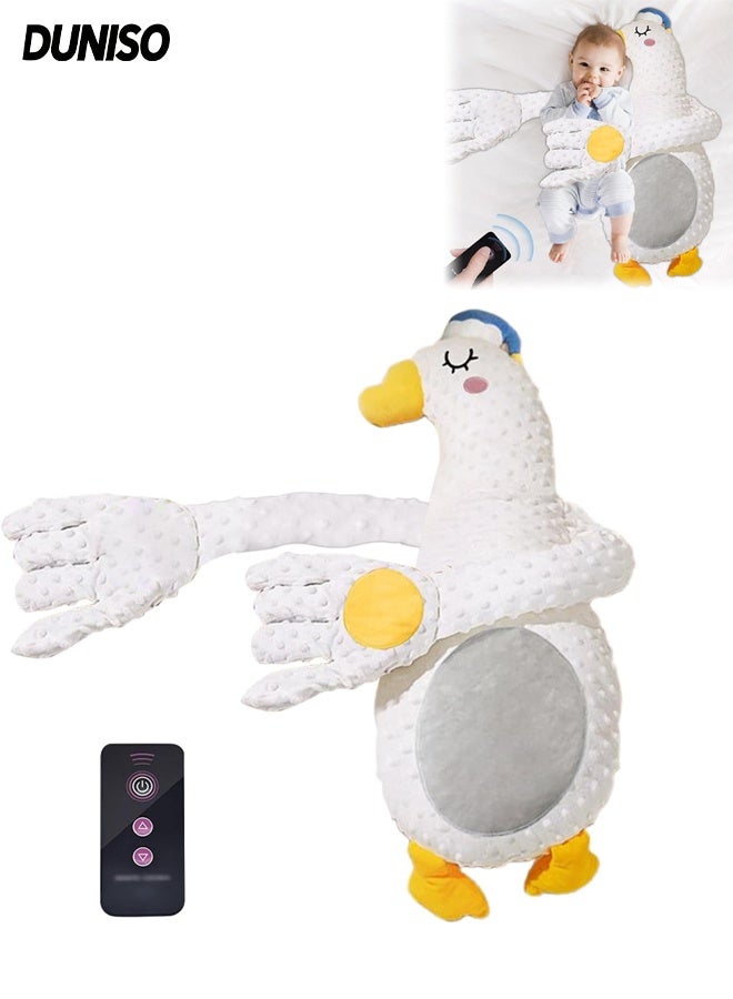 DUNISO Baby Patting Sleeping Toy,Baby Startle Prevention Hand Glove, Baby Soothing Hand Pillow,Baby Soothing Goose Toy Gray Belly White Goose Design, Automatic Patting Relieves Startle Reflex Baby Patting Sleeping Toy,Baby Startle Prevention Hand Glove, Baby Soothing Hand Pillow,Baby Soothing Goose Toy Gray Belly White Goose Design, Automatic Patting Relieves Startle Reflex - Image 1