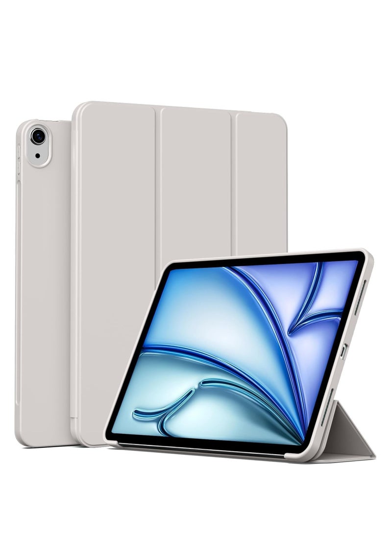 ELTRAZONE Case for iPad Air 11 Inch M2 2024, iPad Air 5th/4th Gen (10.9 Inch, 2022/2020) – Lightweight Thin Soft TPU Back Protective Case with Auto Sleep/Wake, Smart Folio Cover grey - Image 1
