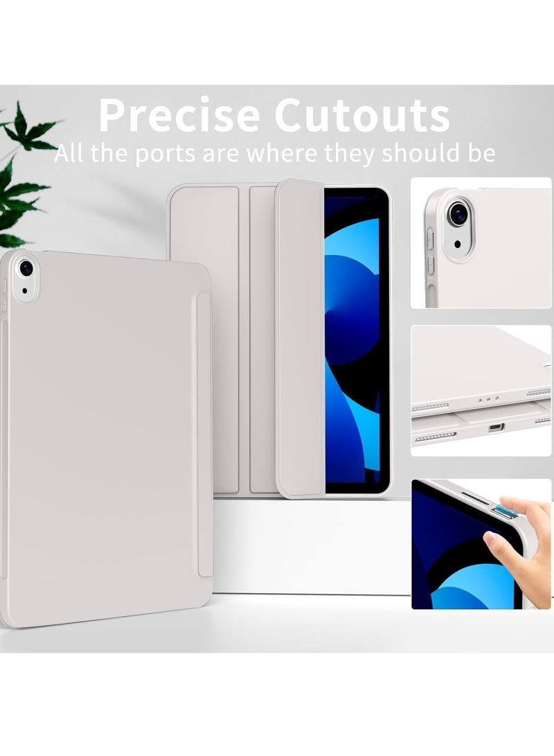 ELTRAZONE Case for iPad Air 11 Inch M2 2024, iPad Air 5th/4th Gen (10.9 Inch, 2022/2020) – Lightweight Thin Soft TPU Back Protective Case with Auto Sleep/Wake, Smart Folio Cover grey - Image 2