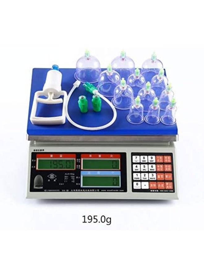 Hi!UAE Suction Pump, 12 Pieces/set Chinese Health Care Medical Vacuum Body Cupping Therapy Cups Massage Body Relaxation Healthy Message Set Safe - Image 3