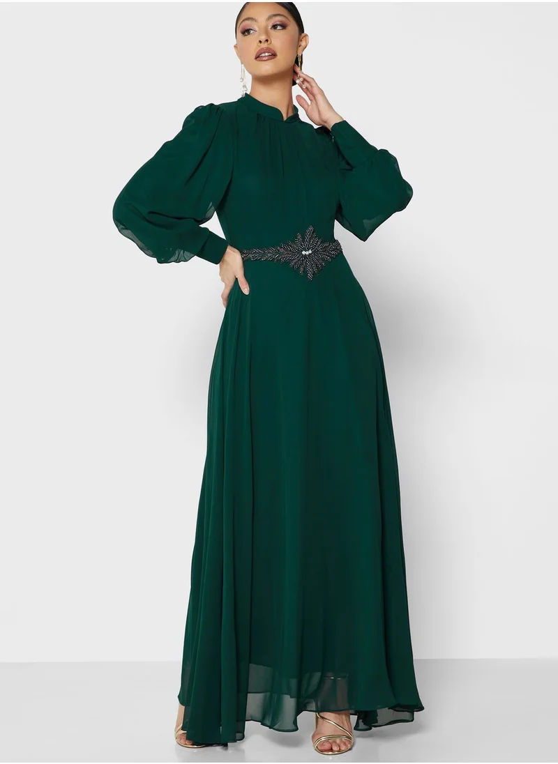 Khizana Embellished Waist Dress