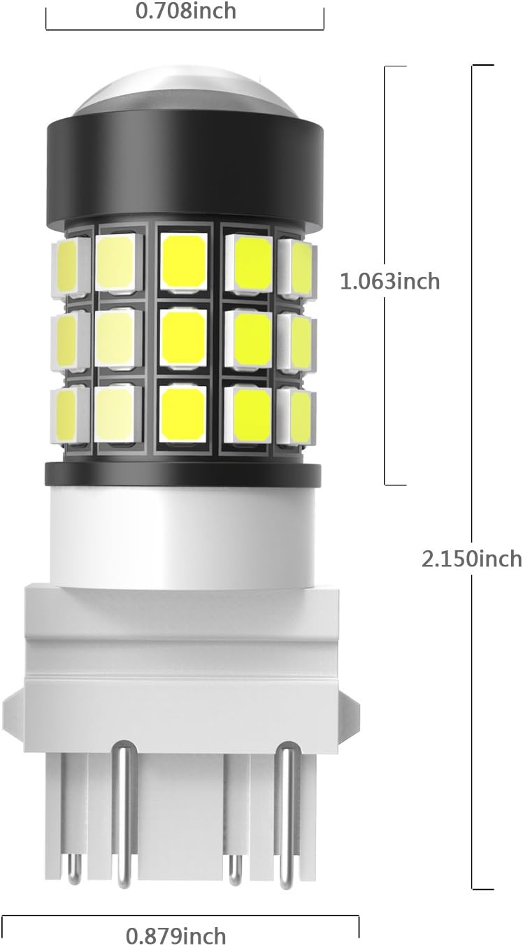 Alla Lighting مصباح الإضاءة ألا 2x سوبر ساطع أبيض 3047K 3156K 3157K 3157 لمبة إشارة الانعطاف فرامل توقف إضاءة خلفية عكسية لسيارات شيفروليه شيفي سيلفرادو 1500 موديلات 1999~2013 / سيلفرادو 2500 HD 3500 HD موديلات 1999~2014 - Image 5