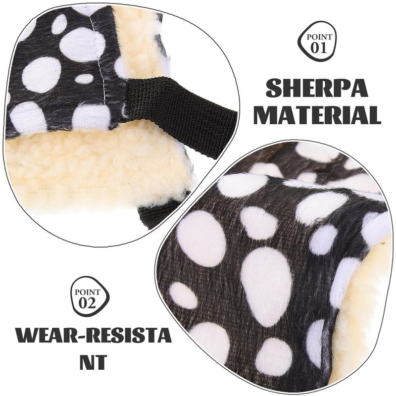 Reversible Cat Hammock Bed Thickened Warm Cotton Fleece Small Size Indoor Cozy Sleeping Nest - Image 4