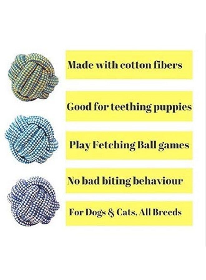 بت لعبة مضغ وجلب وحبل مضغ 2 في 1 من القطن والبوليستر الجذاب للكلاب مناسبة للكلاب البالغة والصغيرة والجراء والجراء المتوسطة الحجم وألعاب الكلاب (عبوة كومبو 2) - Image 2