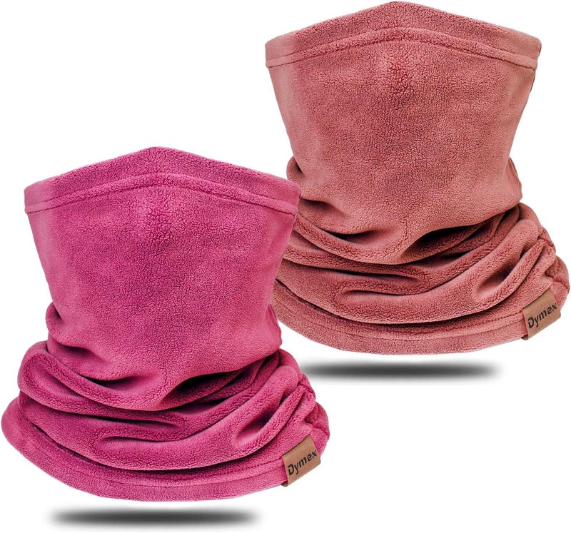 Dymex Neck Warmer Winter Neck Gaiter Face Mask Balaclavas for Women Men, Soft Fleece Face Cover Mask for Skiing Motorcycle-2 Pack - Image 1