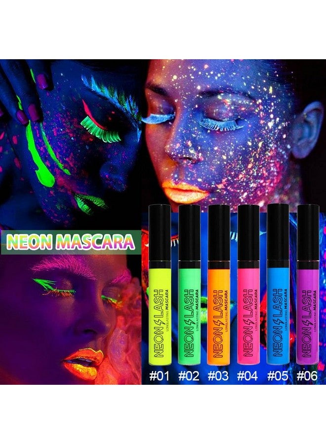 BINGBRUSH 2 Colored Mascara For Eyelashes Setblue Green Halloween Fluorescent Colorful Waterproof Long Lasting Charming Voluminous Mascara For Women Cruelty Free Vegan Eye Makeup (02 Green &05 Blue) - Image 3