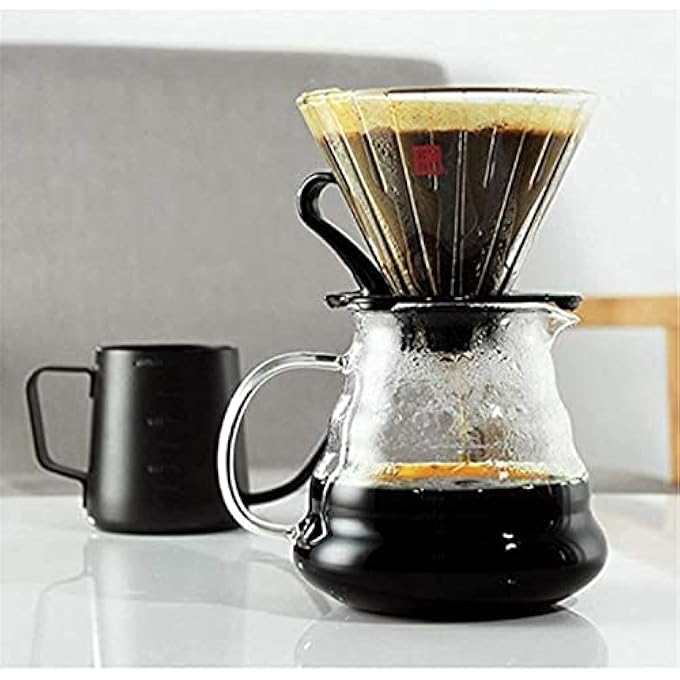 rayihni 100Pcs V60 Coffee Paper Filter Unbleached Disposable Portable Cone For 24 Persons - Image 2