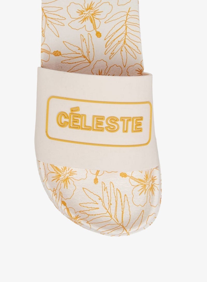 Celeste Women Floral Print Slides - Image 3