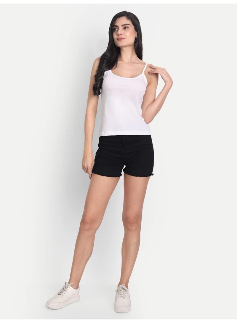 Aimly Women Cotton Camisole White 1001 Pack of 3 - Image 5
