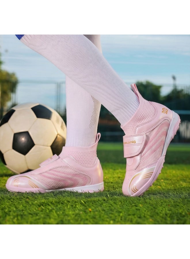 أحذية كرة القدم الجديدة للأطفال الرجال أحذية كرة القدم الرياضة أحذية العشب الحجم الكبير الحجم الطويل للمنافسة التدريبية - Image 4