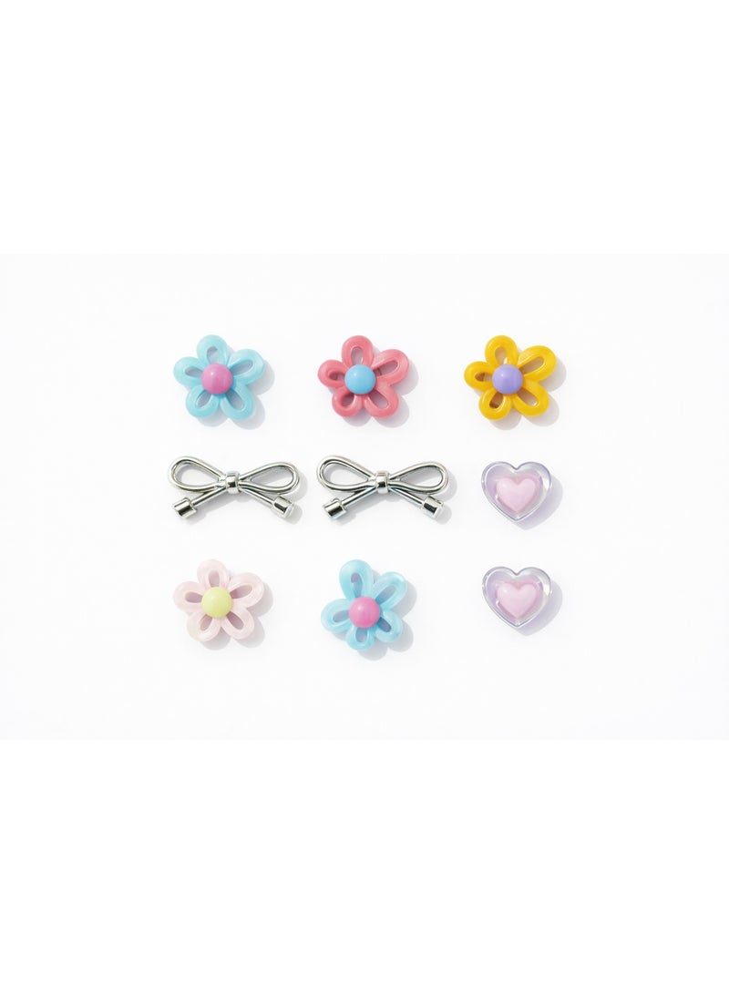 زينة أحذية سيليكون لطيفة لأحذية كروكس، إكسسوارات أحذية كرتونية مبتكرة للأطفال، متعددة الألوان، 10 قطع، على شكل تماثيل - Image 3