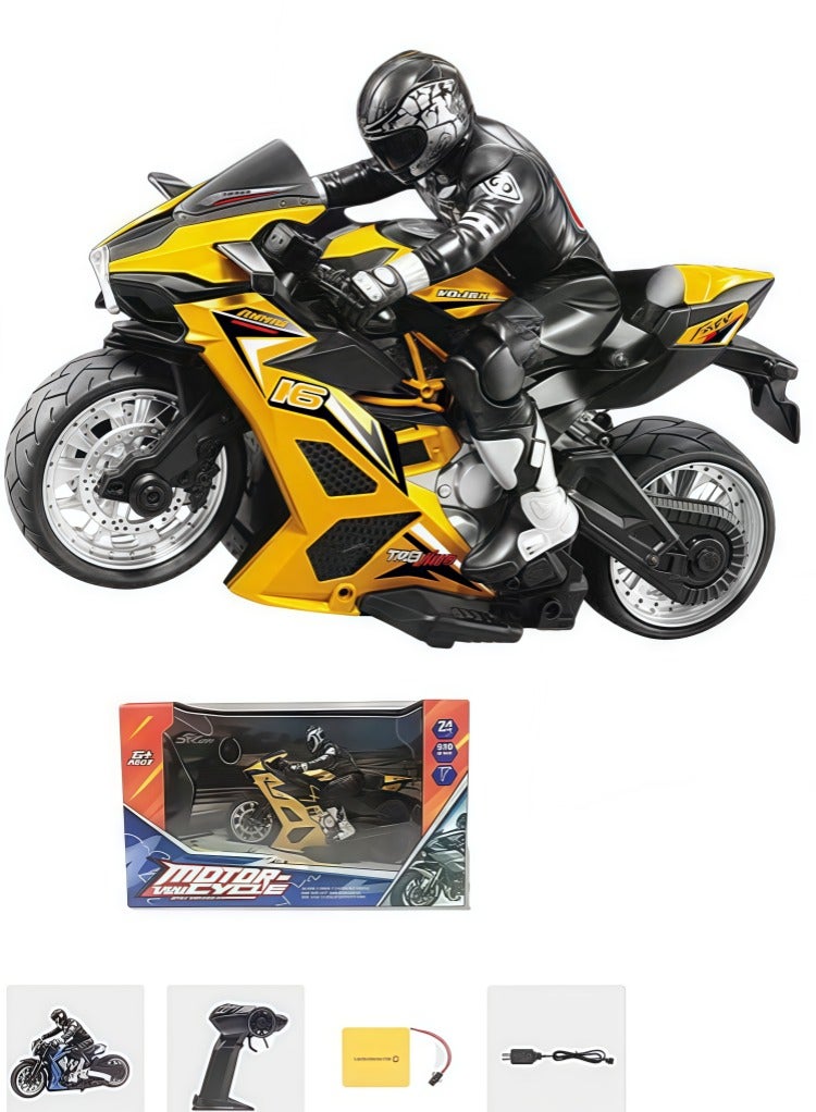 2.4G motorcycle, off-road vehicle, stunt climbing remote control car, drift 4WD remote control car, children's model toy car - Image 2